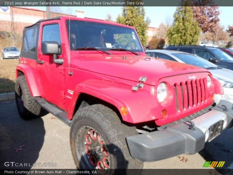 Flame Red / Dark Slate Gray/Medium Slate Gray 2010 Jeep Wrangler Sahara 4x4