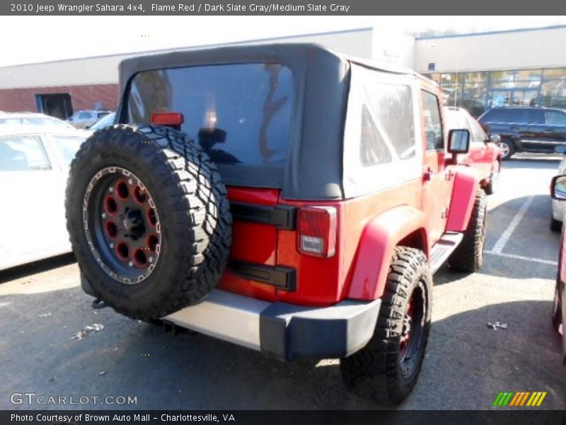 Flame Red / Dark Slate Gray/Medium Slate Gray 2010 Jeep Wrangler Sahara 4x4