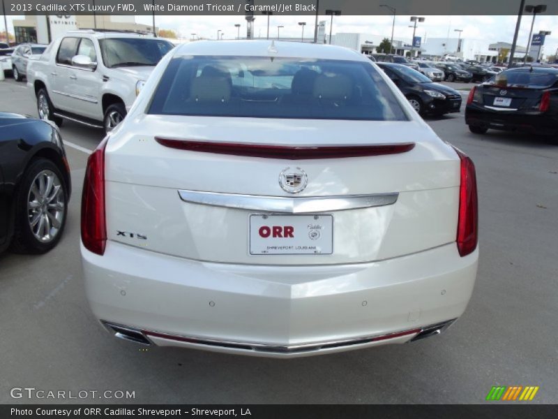 White Diamond Tricoat / Caramel/Jet Black 2013 Cadillac XTS Luxury FWD