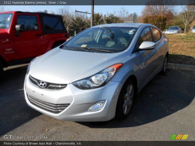 Silver / Gray 2012 Hyundai Elantra Limited
