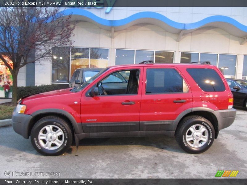 Bright Red / Black 2002 Ford Escape XLT V6 4WD