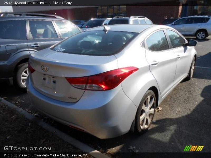 Silver / Gray 2012 Hyundai Elantra Limited
