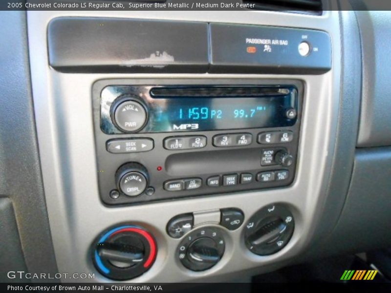 Superior Blue Metallic / Medium Dark Pewter 2005 Chevrolet Colorado LS Regular Cab