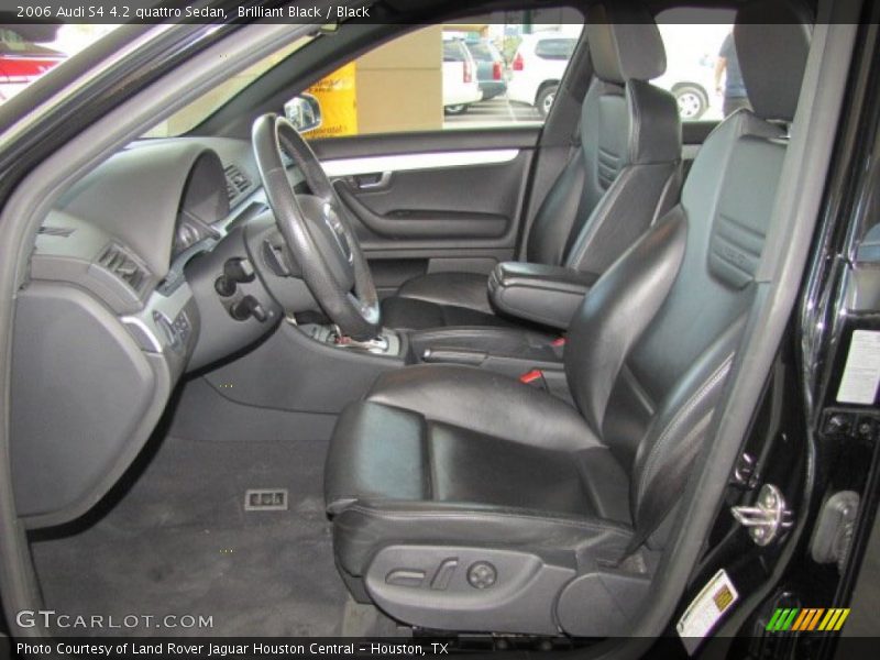 Front Seat of 2006 S4 4.2 quattro Sedan
