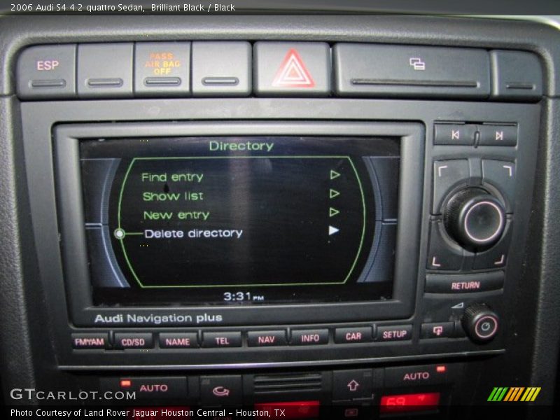 Controls of 2006 S4 4.2 quattro Sedan