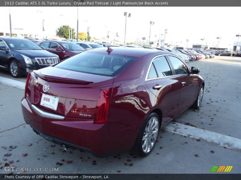 Crystal Red Tintcoat / Light Platinum/Jet Black Accents 2013 Cadillac ATS 2.0L Turbo Luxury
