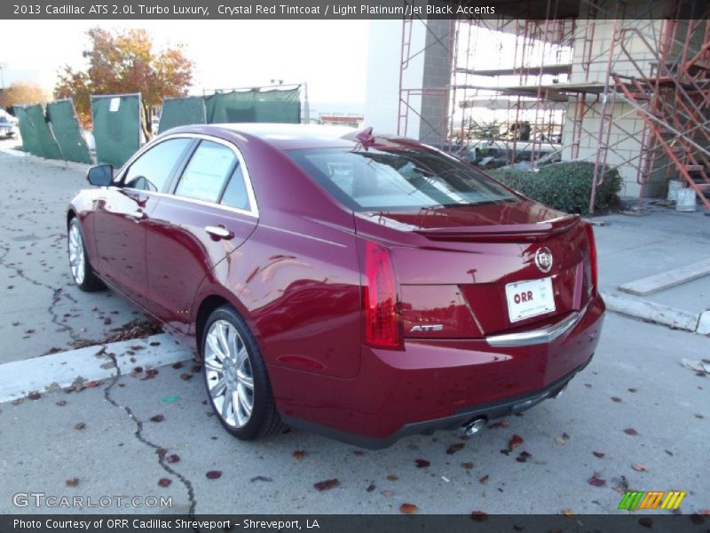 Crystal Red Tintcoat / Light Platinum/Jet Black Accents 2013 Cadillac ATS 2.0L Turbo Luxury