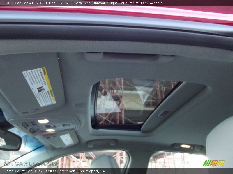 Crystal Red Tintcoat / Light Platinum/Jet Black Accents 2013 Cadillac ATS 2.0L Turbo Luxury