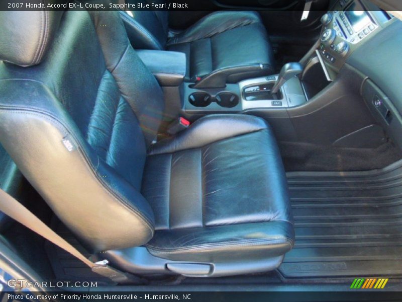 Sapphire Blue Pearl / Black 2007 Honda Accord EX-L Coupe