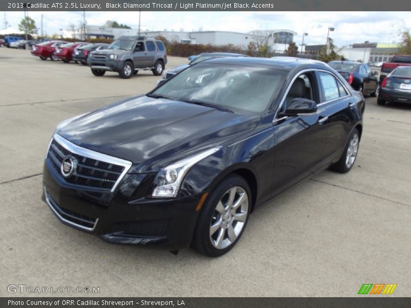 Black Diamond Tricoat / Light Platinum/Jet Black Accents 2013 Cadillac ATS 2.5L Luxury