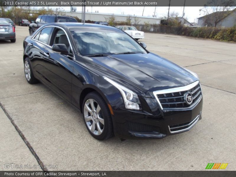 Black Diamond Tricoat / Light Platinum/Jet Black Accents 2013 Cadillac ATS 2.5L Luxury