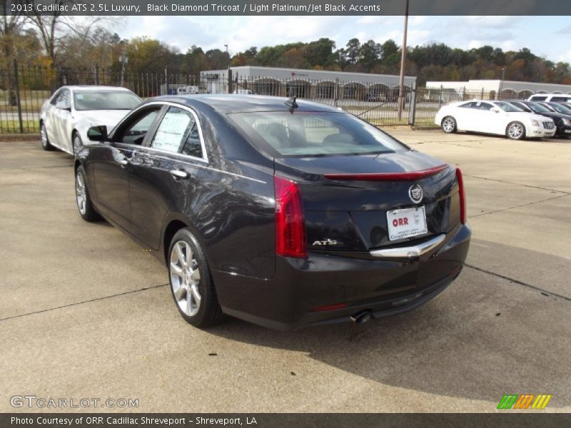 Black Diamond Tricoat / Light Platinum/Jet Black Accents 2013 Cadillac ATS 2.5L Luxury