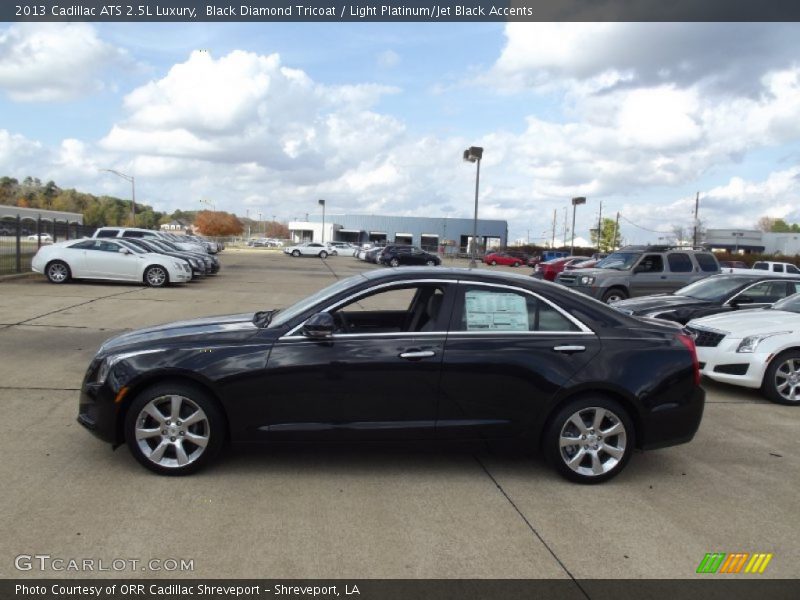 Black Diamond Tricoat / Light Platinum/Jet Black Accents 2013 Cadillac ATS 2.5L Luxury