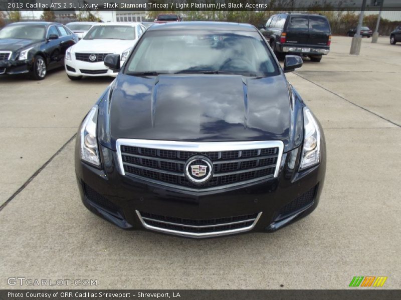 Black Diamond Tricoat / Light Platinum/Jet Black Accents 2013 Cadillac ATS 2.5L Luxury