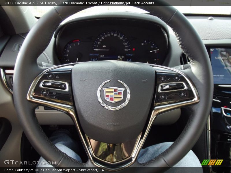 Black Diamond Tricoat / Light Platinum/Jet Black Accents 2013 Cadillac ATS 2.5L Luxury