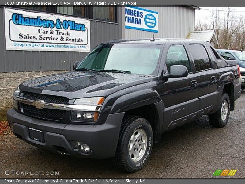Dark Gray Metallic / Dark Charcoal 2003 Chevrolet Avalanche 1500 4x4