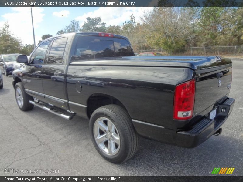 Black / Medium Slate Gray 2006 Dodge Ram 1500 Sport Quad Cab 4x4