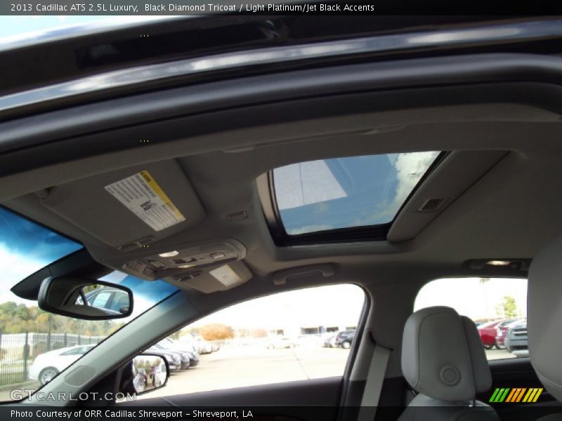 Black Diamond Tricoat / Light Platinum/Jet Black Accents 2013 Cadillac ATS 2.5L Luxury
