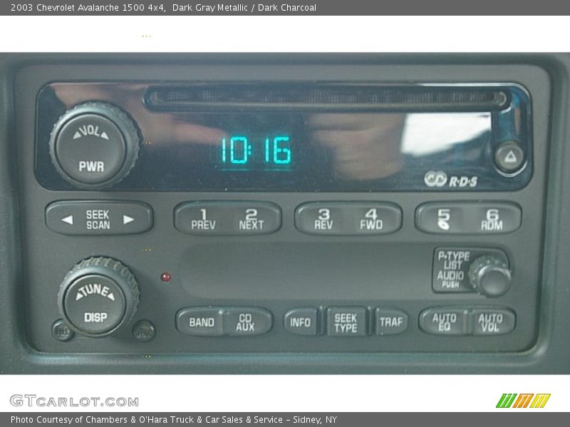 Dark Gray Metallic / Dark Charcoal 2003 Chevrolet Avalanche 1500 4x4