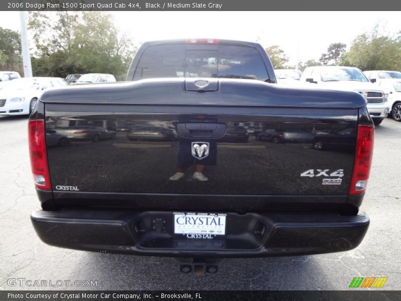 Black / Medium Slate Gray 2006 Dodge Ram 1500 Sport Quad Cab 4x4