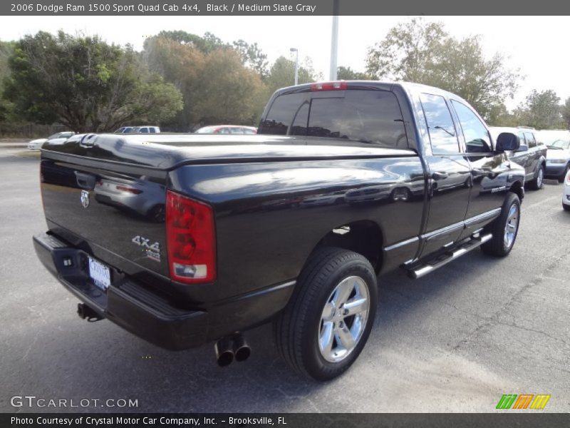 Black / Medium Slate Gray 2006 Dodge Ram 1500 Sport Quad Cab 4x4