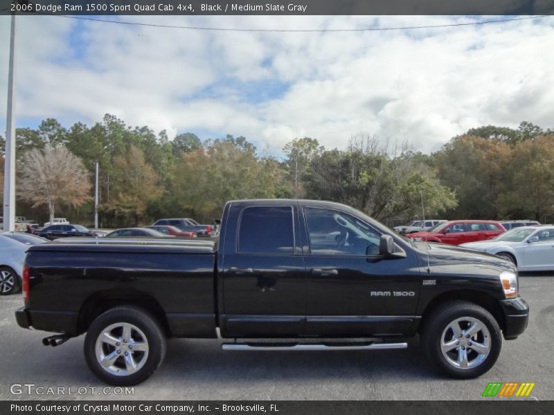 Black / Medium Slate Gray 2006 Dodge Ram 1500 Sport Quad Cab 4x4