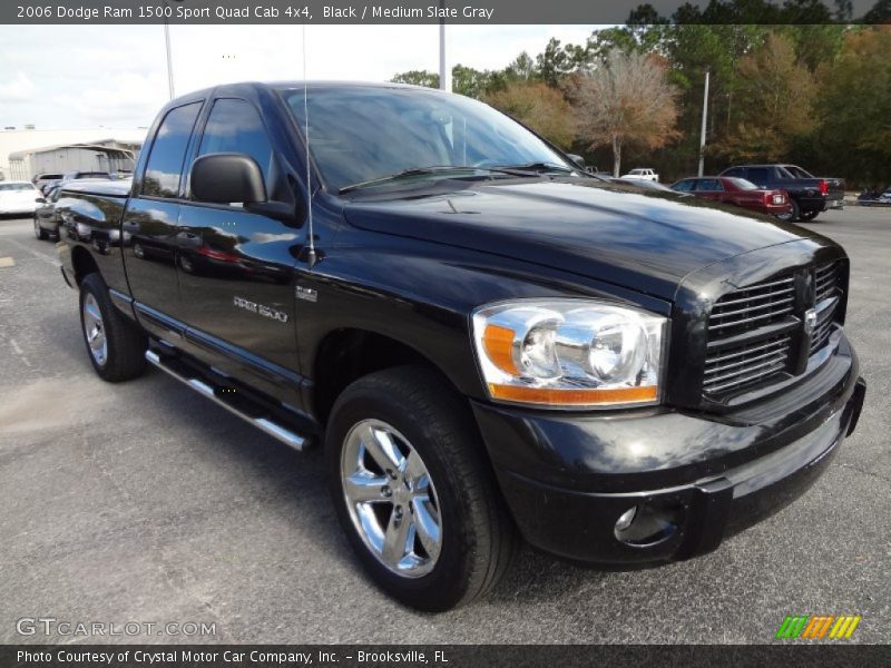 Black / Medium Slate Gray 2006 Dodge Ram 1500 Sport Quad Cab 4x4