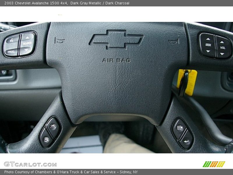 Dark Gray Metallic / Dark Charcoal 2003 Chevrolet Avalanche 1500 4x4