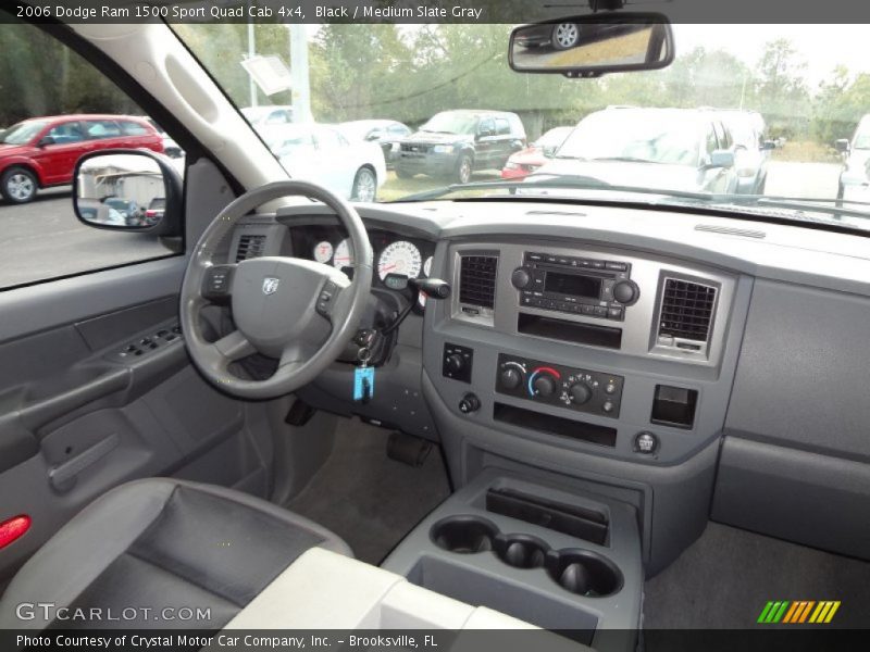 Black / Medium Slate Gray 2006 Dodge Ram 1500 Sport Quad Cab 4x4