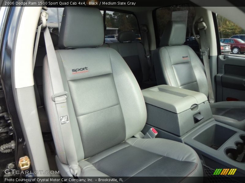 Black / Medium Slate Gray 2006 Dodge Ram 1500 Sport Quad Cab 4x4