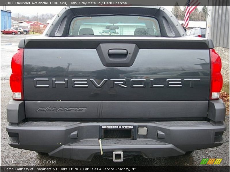 Dark Gray Metallic / Dark Charcoal 2003 Chevrolet Avalanche 1500 4x4