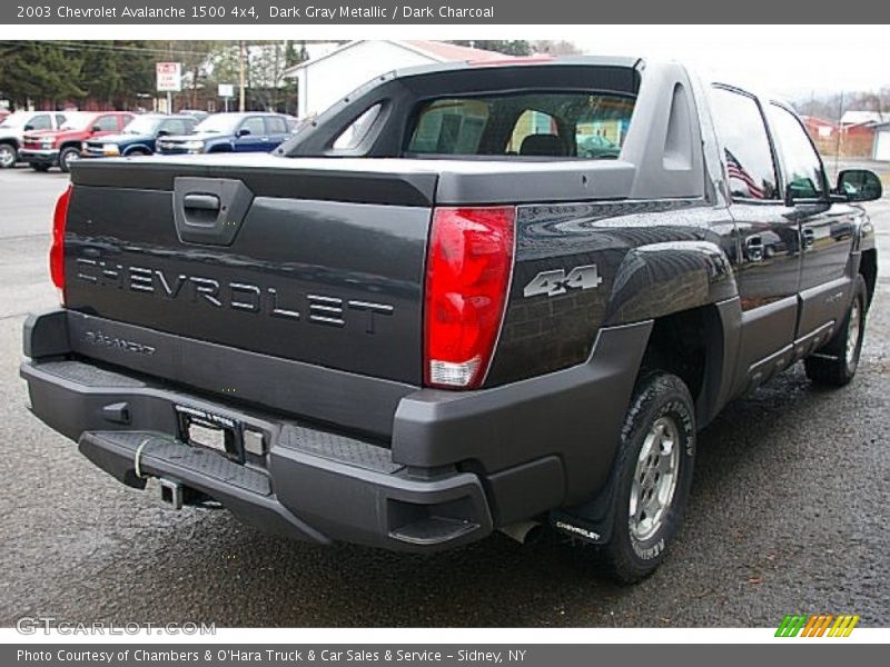 Dark Gray Metallic / Dark Charcoal 2003 Chevrolet Avalanche 1500 4x4