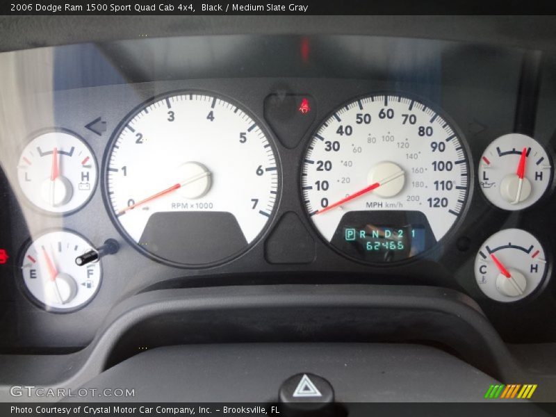 Black / Medium Slate Gray 2006 Dodge Ram 1500 Sport Quad Cab 4x4