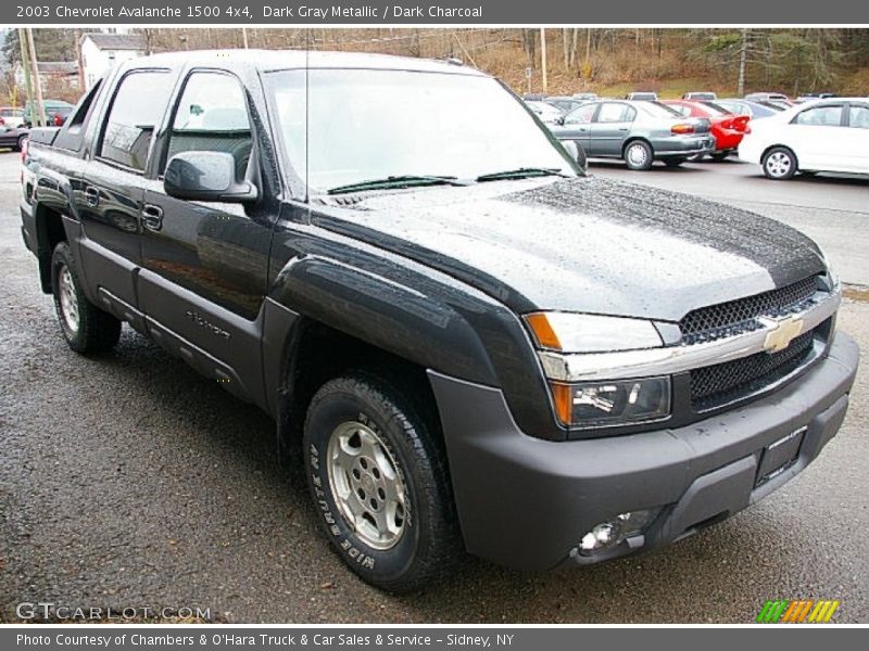 Dark Gray Metallic / Dark Charcoal 2003 Chevrolet Avalanche 1500 4x4