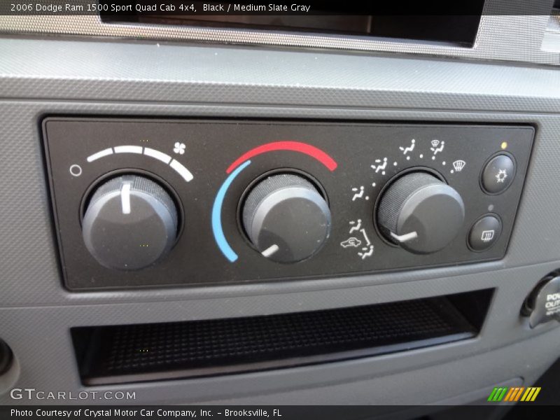 Black / Medium Slate Gray 2006 Dodge Ram 1500 Sport Quad Cab 4x4