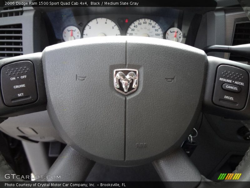 Black / Medium Slate Gray 2006 Dodge Ram 1500 Sport Quad Cab 4x4