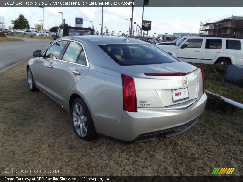 Silver Coast Metallic / Caramel/Jet Black Accents 2013 Cadillac ATS 2.5L