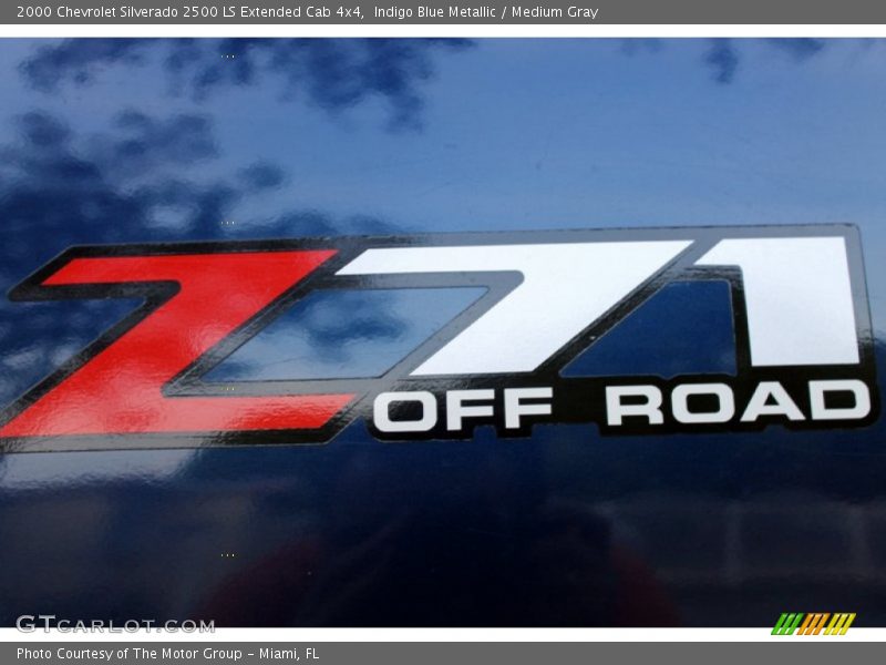 Indigo Blue Metallic / Medium Gray 2000 Chevrolet Silverado 2500 LS Extended Cab 4x4