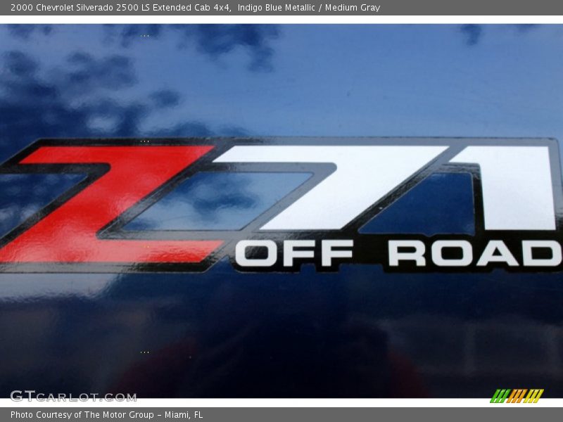 Indigo Blue Metallic / Medium Gray 2000 Chevrolet Silverado 2500 LS Extended Cab 4x4