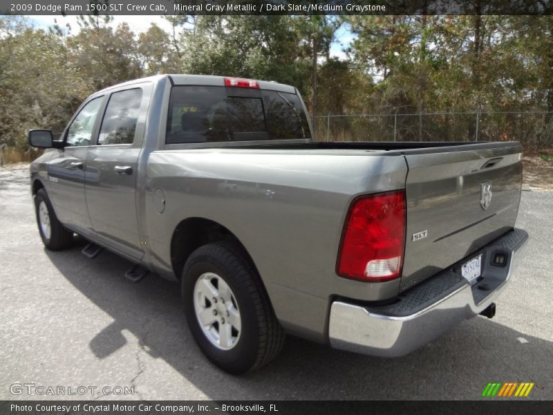 Mineral Gray Metallic / Dark Slate/Medium Graystone 2009 Dodge Ram 1500 SLT Crew Cab