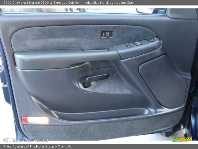 Indigo Blue Metallic / Medium Gray 2000 Chevrolet Silverado 2500 LS Extended Cab 4x4