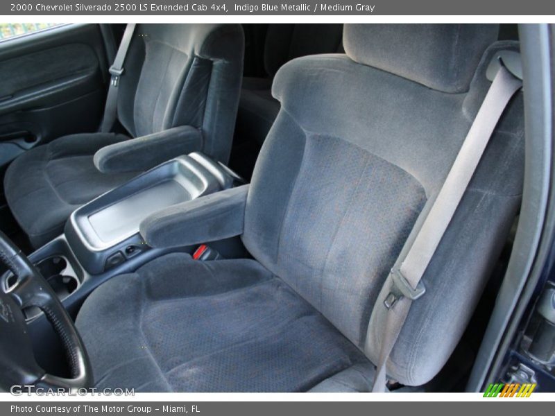 Indigo Blue Metallic / Medium Gray 2000 Chevrolet Silverado 2500 LS Extended Cab 4x4
