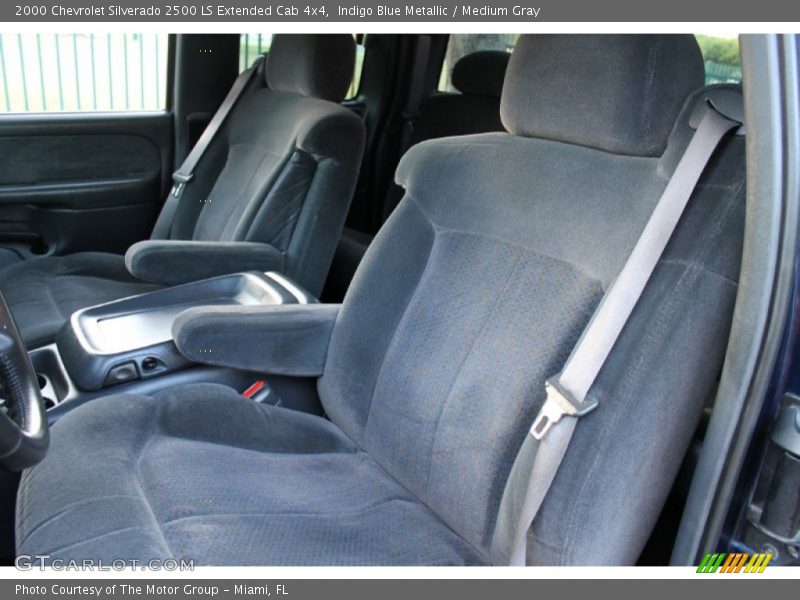 Indigo Blue Metallic / Medium Gray 2000 Chevrolet Silverado 2500 LS Extended Cab 4x4