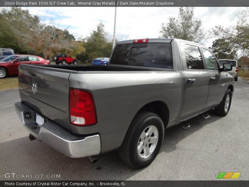 Mineral Gray Metallic / Dark Slate/Medium Graystone 2009 Dodge Ram 1500 SLT Crew Cab