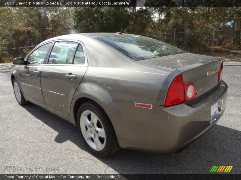 Gold Mist Metallic / Cocoa/Cashmere 2010 Chevrolet Malibu LS Sedan