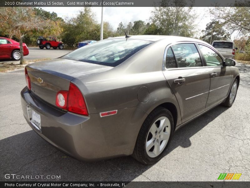 Gold Mist Metallic / Cocoa/Cashmere 2010 Chevrolet Malibu LS Sedan