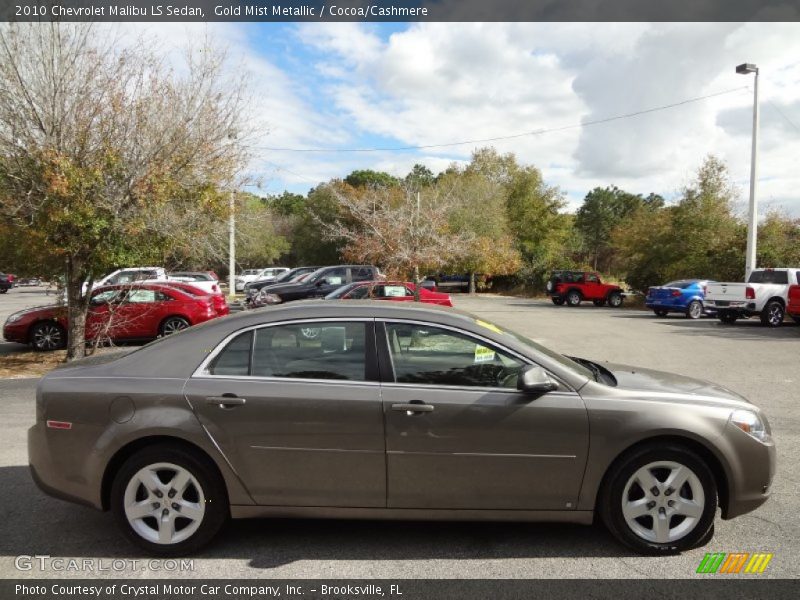 Gold Mist Metallic / Cocoa/Cashmere 2010 Chevrolet Malibu LS Sedan