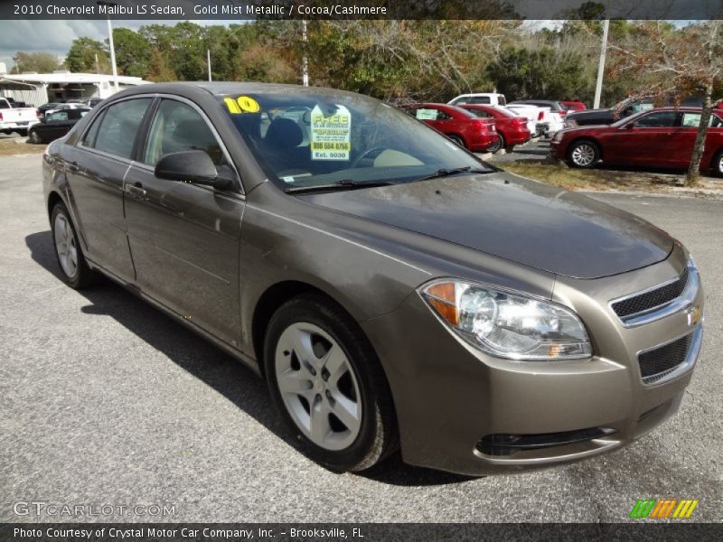 Gold Mist Metallic / Cocoa/Cashmere 2010 Chevrolet Malibu LS Sedan