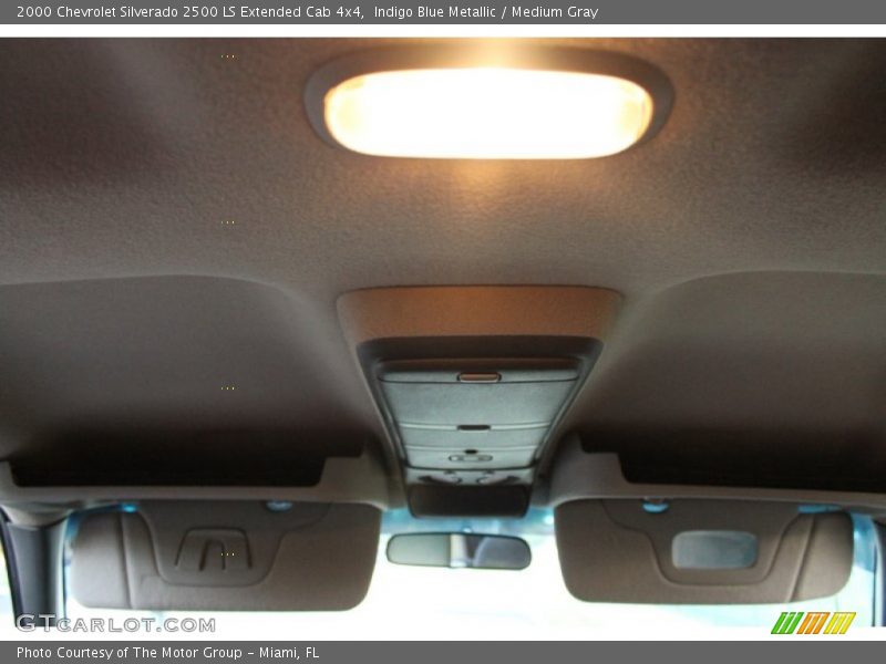 Indigo Blue Metallic / Medium Gray 2000 Chevrolet Silverado 2500 LS Extended Cab 4x4