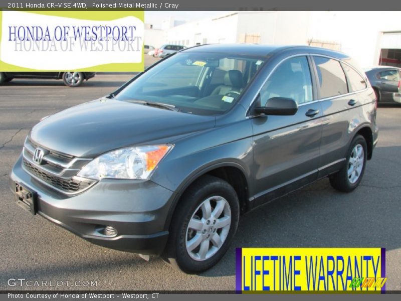 Polished Metal Metallic / Gray 2011 Honda CR-V SE 4WD
